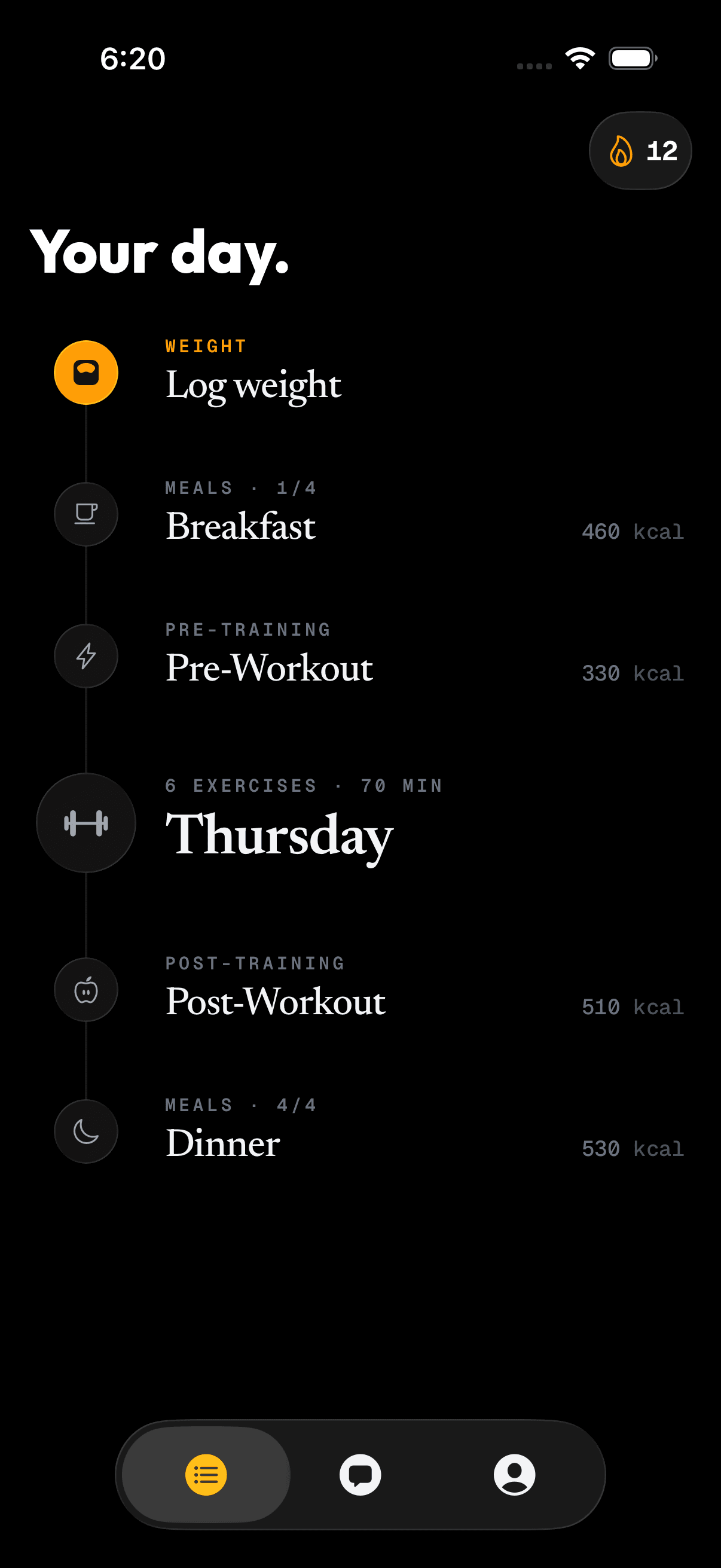 Workout logging and progress tracking in the gymply app